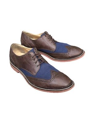 Cole Haan Men's Wingtip Brogue Saddle Oxford Dress Shoes Size 10 C12255